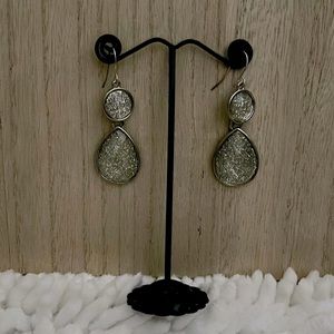 Silver tone Dangle Earrings